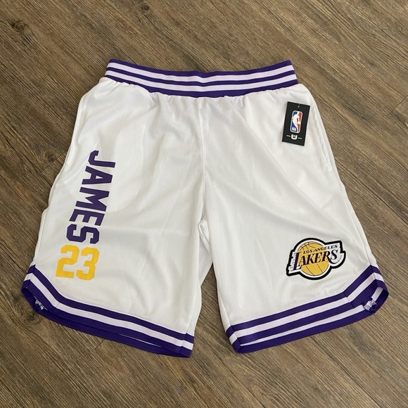 Lebron James Los Angeles LA Lakers UNK NBA shorts Men Size Medium M - Picture 1 of 6